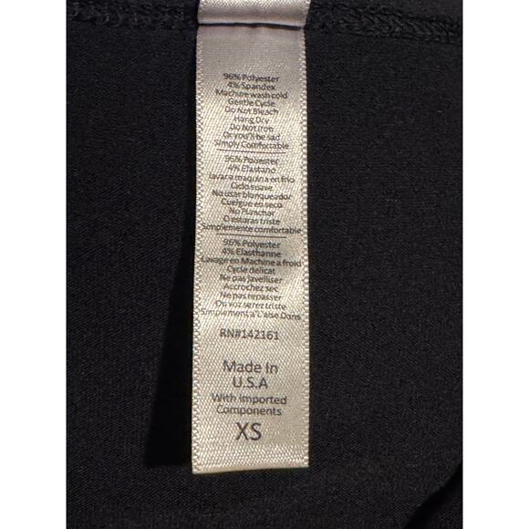 LuLaRoe Black High-Low Long Sleeve Tee XS Stretchy Comfy Basic Top - Picture 6 of 6